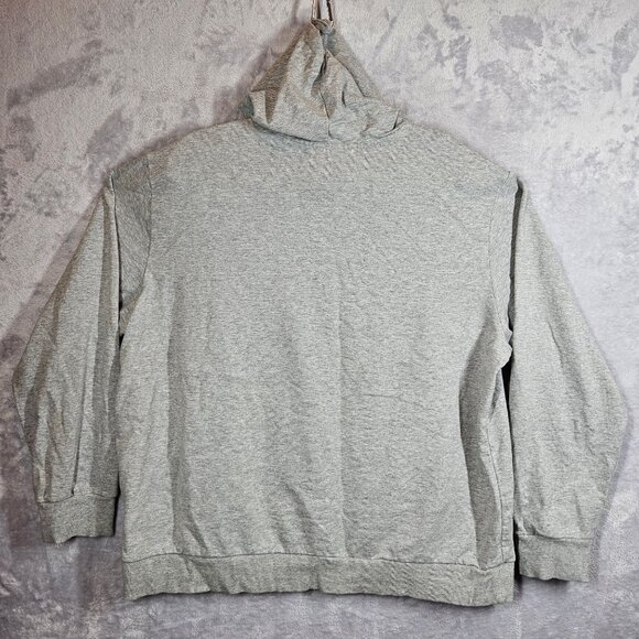 Adidas Hoodie Pullover Sweatshirt Men XL Gray Athleisure Workout Athletic School - Picture 3 of 13